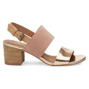 Rose Gold Toms Poppy City Sandal